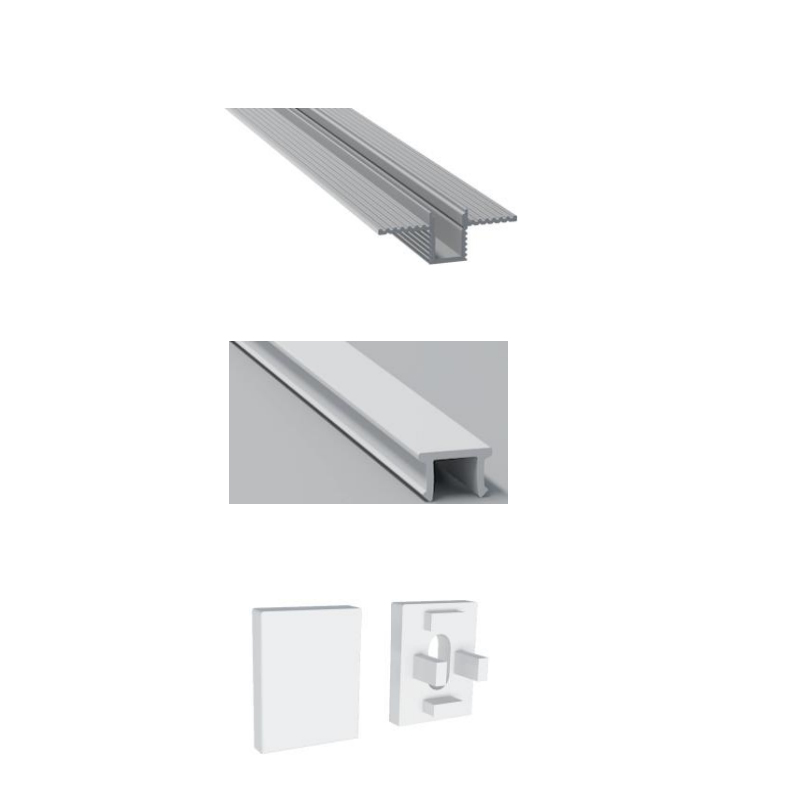 Recessed LED Channel Wall Aluminum Profile For 5mm Ultra Thin LED Strip Recessed LED Channel Wall Aluminum Profile For 5mm Ultra Thin LED Strip
